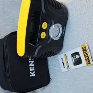 Kensun AC DC Air Compressor Portable Tire Inflator 12V